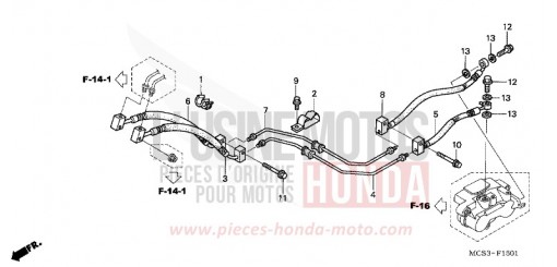 DURITE FREIN ARRIERE (ST1300A) ST1300A2 de 2002